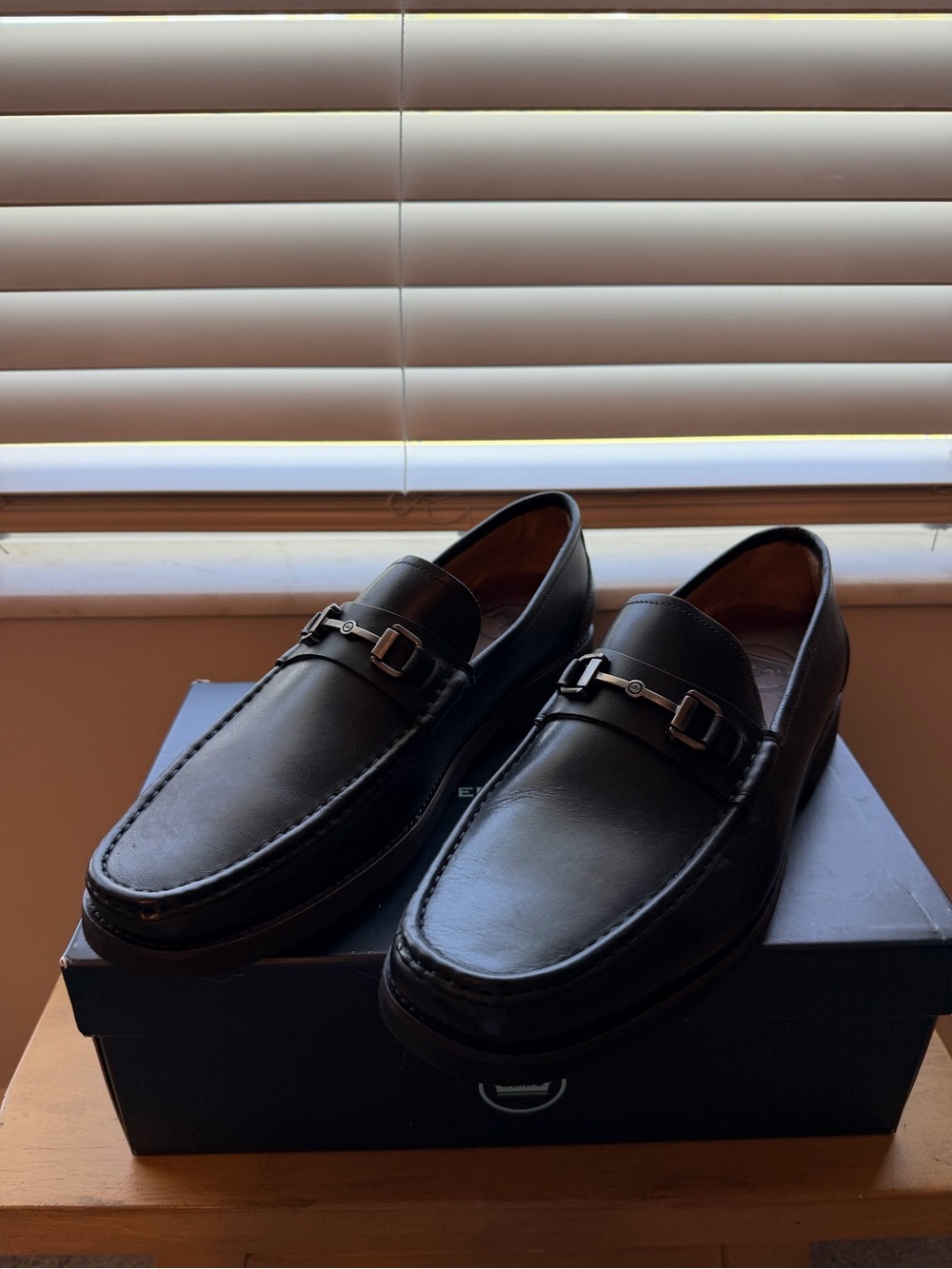 Peter Miller Black Leather Men's Bit Loafers